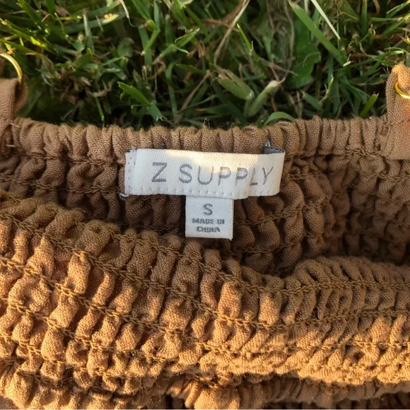 Z SUPPLY BEACHSIDE MIDI SUNDRESS SMOCKED BODICE SLEEVELESS AIRY LIGHTWEIGHT SZ S - Picture 6 of 7